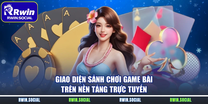 Giao diện sảnh chơi game bài trên nền tảng trực tuyến